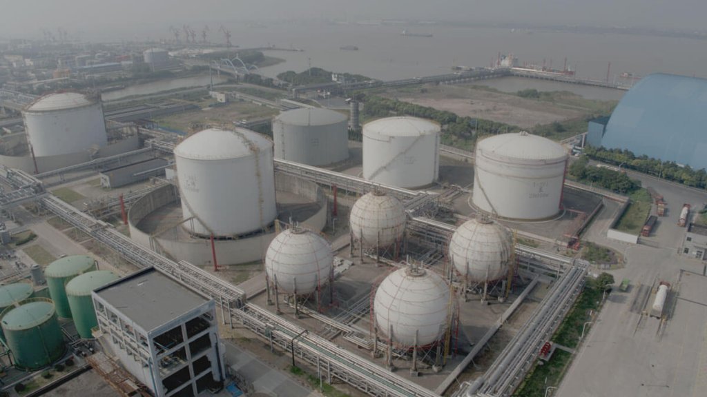 Storage tank area