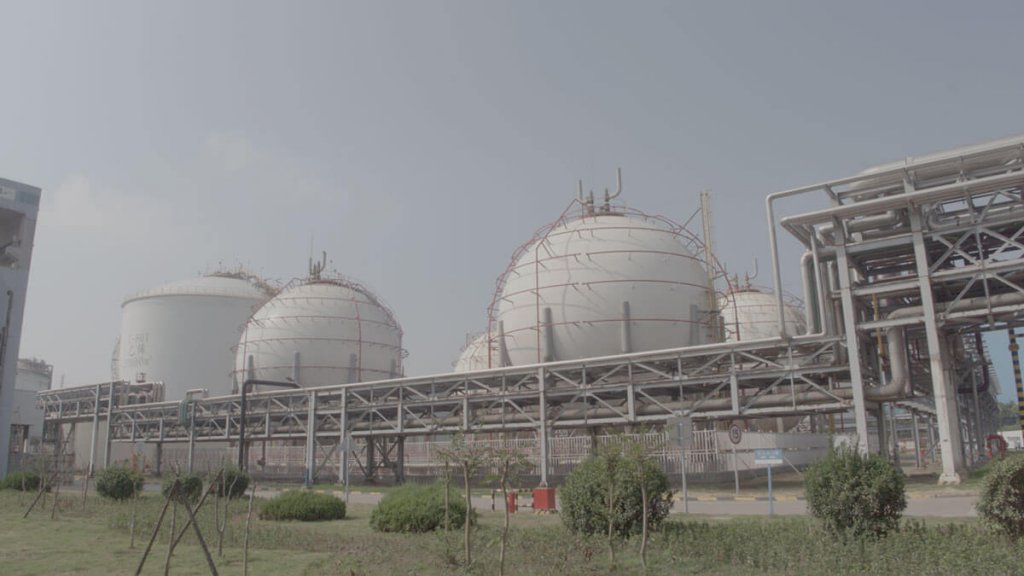 Storage tank area