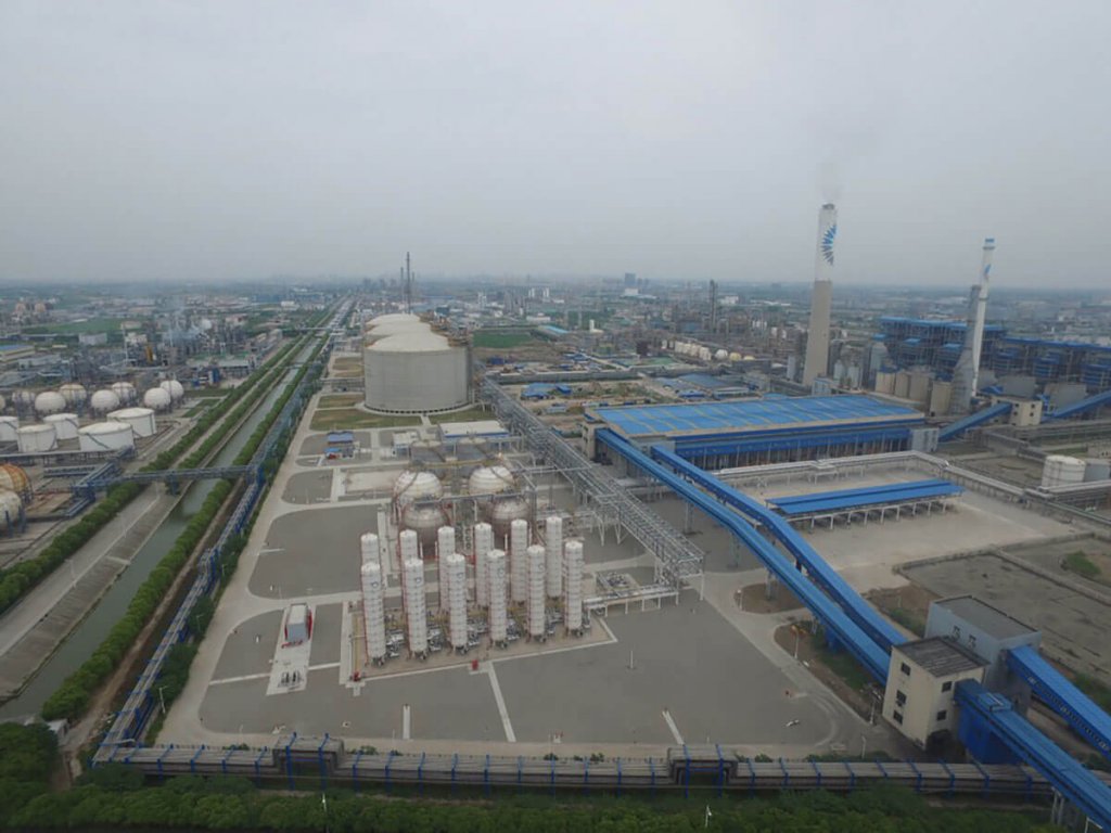Storage tank area